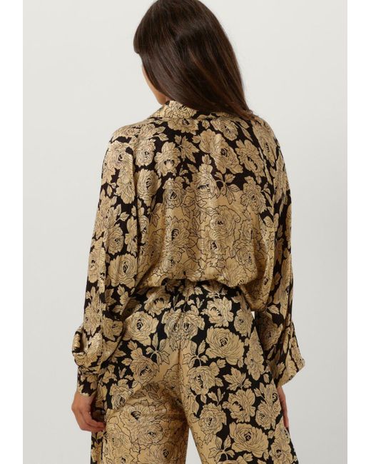 Mes Demoiselles Brown Bluse Rose Folia