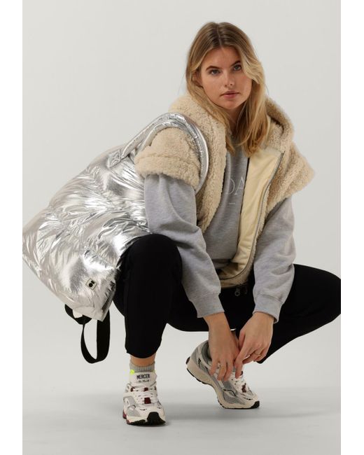 10Days Gray Bodywarmer Oversized Bodywarmer Teddy