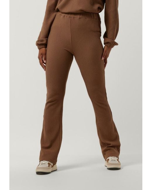 Simplee Brown Schlaghose Flair Jer-Org-Cot-22-3 Damen