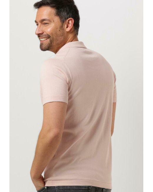 Dstrezzed Hell- Polo-Shirt Polo S/S Cotton Knit Herren in Pink für Herren
