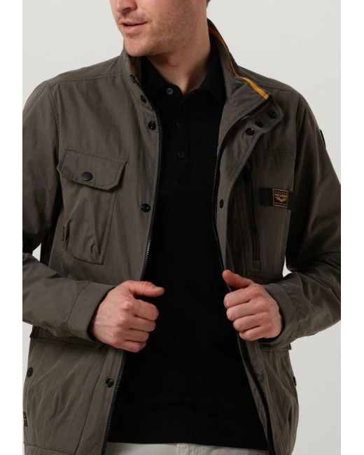 PME LEGEND Jack Semi Long Jacket Futurer 2.0 Mech Cotton in Black für Herren