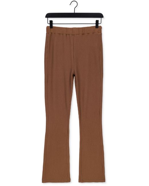Simplee Brown Schlaghose Flair Jer-Org-Cot-22-3 Damen