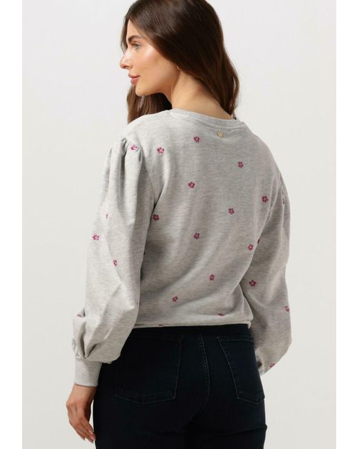 FABIENNE CHAPOT Gray Pullover Lin Sweater