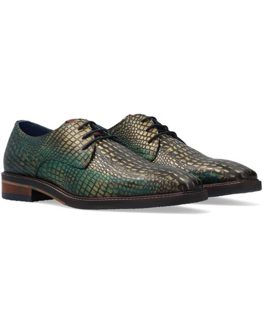 Mazzeltov Denim Nette Schoenen Enzo in het Groen voor heren - Lyst