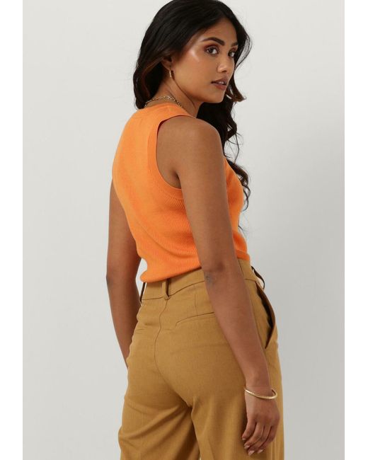 Ydence Orange Top Knitted Top Sarah