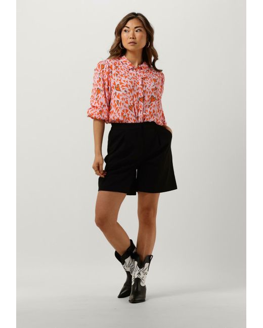 Y.A.S Black Kurze Hose YAshelen Mw Long Shorts