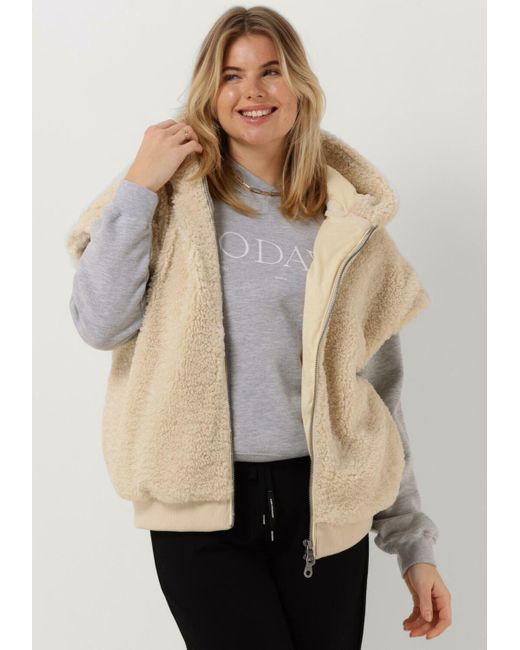 10Days Gray Bodywarmer Oversized Bodywarmer Teddy