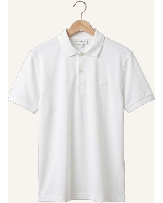 Lacoste Herren Polos & T-Shirts Regular Fit Cotton Blend Polo Shirt in White für Herren
