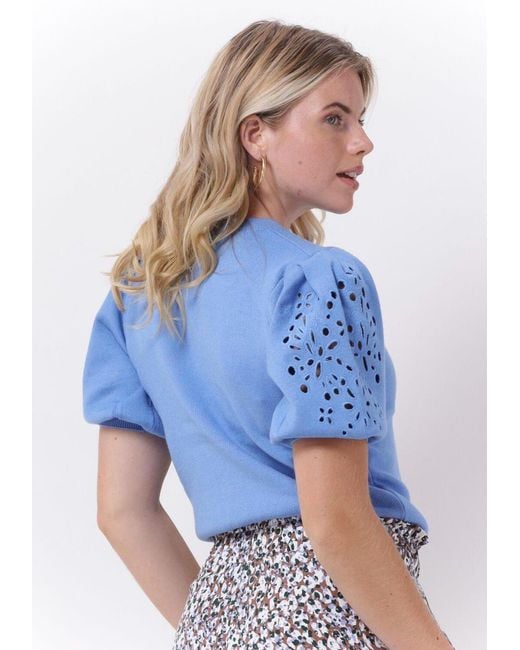 Object Blue Pullover Reynard 2/4 Knit Pullover