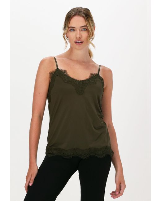 CC Heart Green Top Lace Top Damen