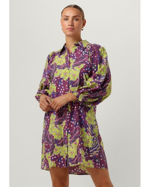 Y.A.S Purple Minikleid Yasemili 7/8 Shirt Dress S.