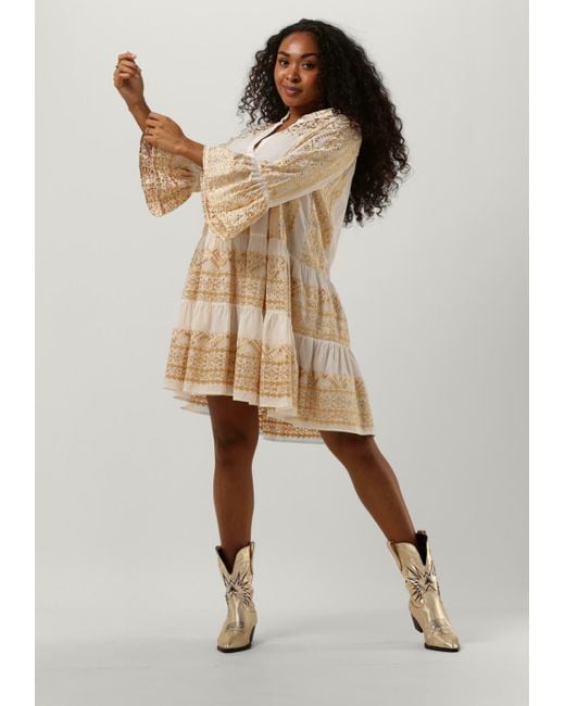 Greek Archaic Kori Brown Minikleid 230631 Damen