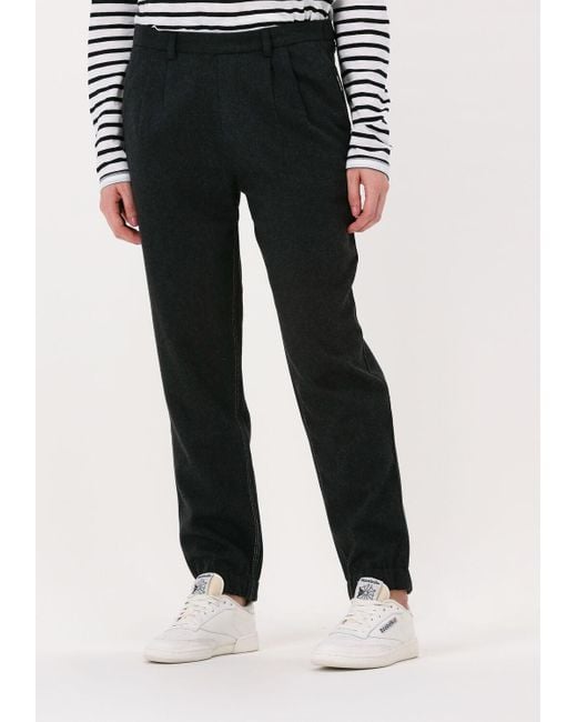 10Days Black Hose Wool Pants
