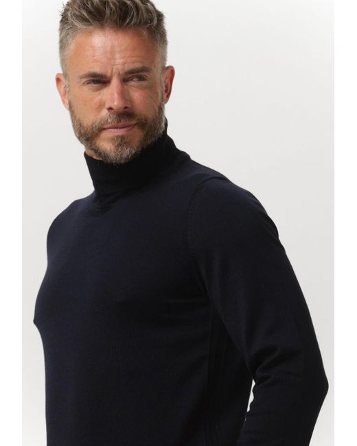 Boss Rollkragenpullover Musso Herren in Blue für Herren