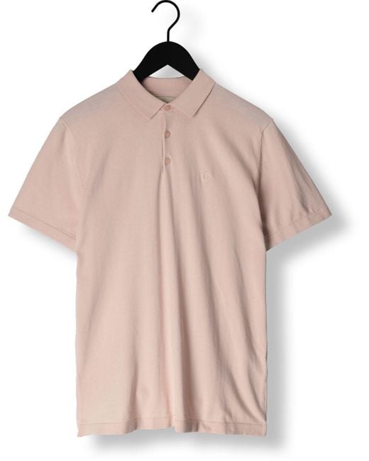 Dstrezzed Hell- Polo-Shirt Polo S/S Cotton Knit Herren in Pink für Herren