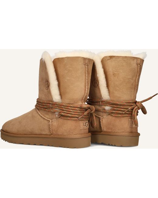 Ugg Brown Damen Stiefel W Bailey Tie