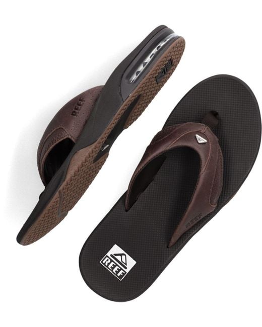 Reef Zehentrenner Fanning Lux in Black für Herren