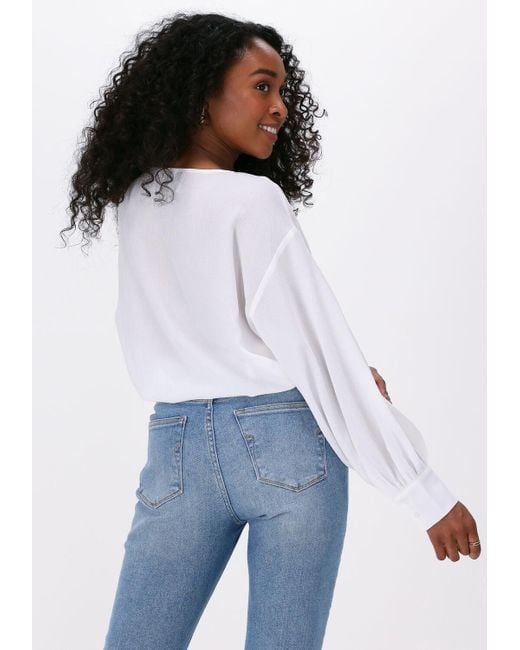 Just Female White Bluse Helpful Blouse