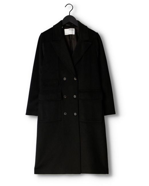 SELECTED Black Mäntel Katrine Wool Coat