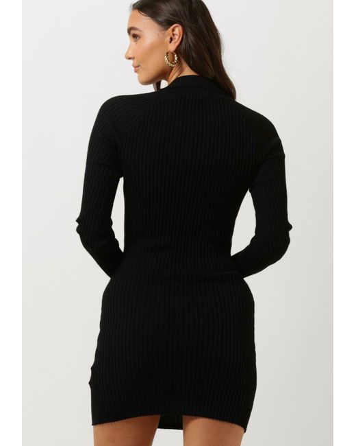 Tommy Hilfiger Black Minikleid Tjw Collar Badge Sweater Dress Damen