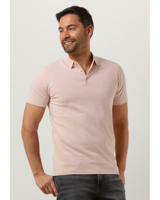 Dstrezzed Hell- Polo-Shirt Polo S/S Cotton Knit Herren in Pink für Herren