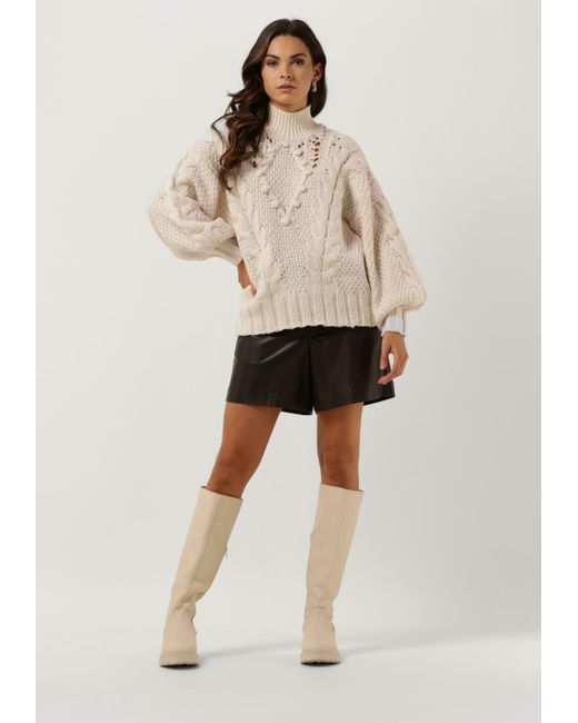 Object Natural Rollkragenpullover Alison Knit L/s Pullover