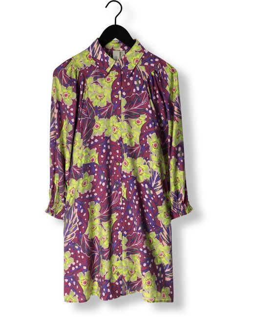 Y.A.S Purple Minikleid Yasemili 7/8 Shirt Dress S.