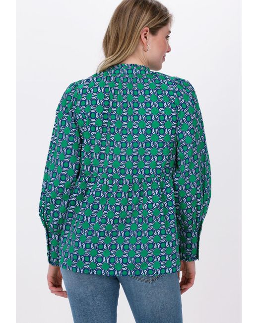 Dea Kudibal Blue Bluse Beatrice Ns (co) - Tunic With Volume Sleeves