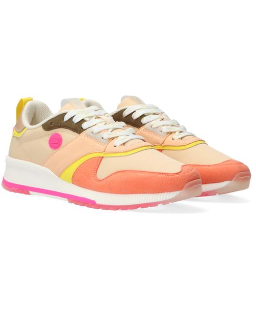 Scotch \u0026 Soda Dames Sneakers Koraal combi sneaker | Van den Assem