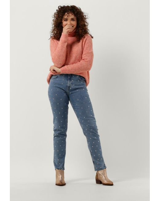 Ydence Pink Rollkragenpullover Knitted Sweater Kiki