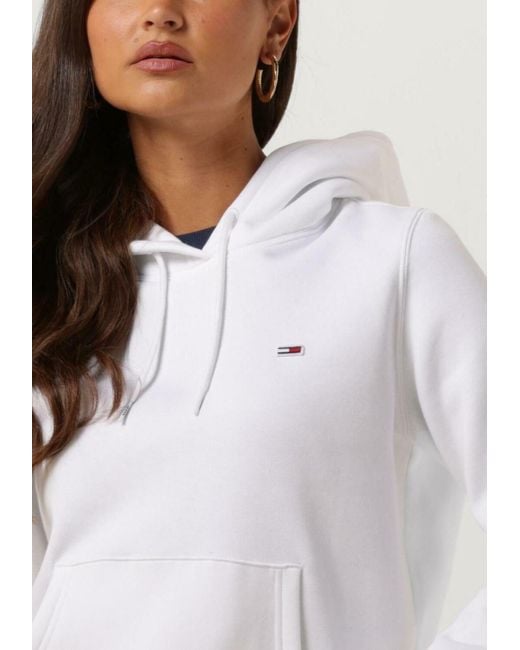 Tommy Hilfiger White Sweatshirt Tjw Regular Fleece Hoodie Damen