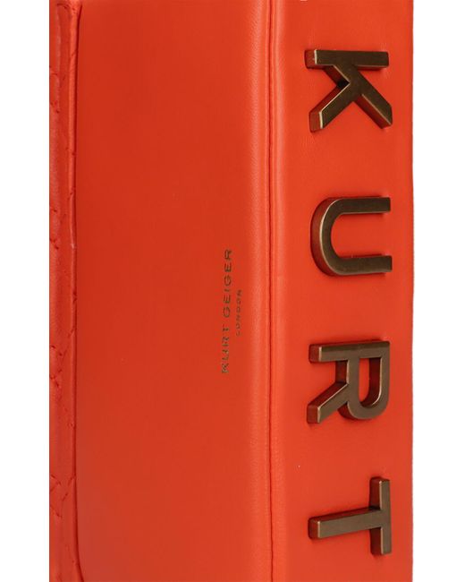 Kurt Geiger Red Umhängetasche Mini Kensington Flap