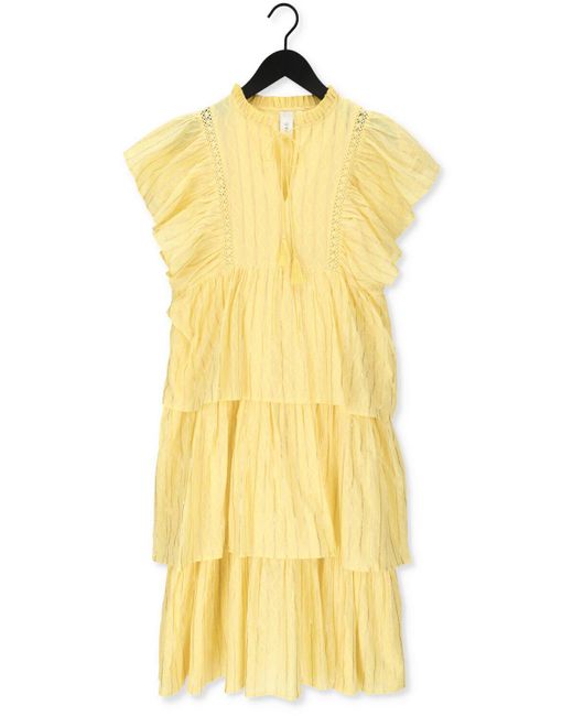 Y.A.S Yellow Midikleid Yaspala Ss Midi Dress - Fest
