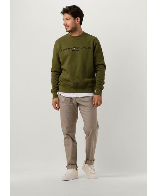 Tommy Hilfiger Sweatshirt Tommy Logo Sweatshirt in Green für Herren