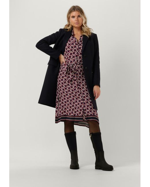 Tommy Hilfiger Black Mäntel Wool Blend Classic Coat Damen