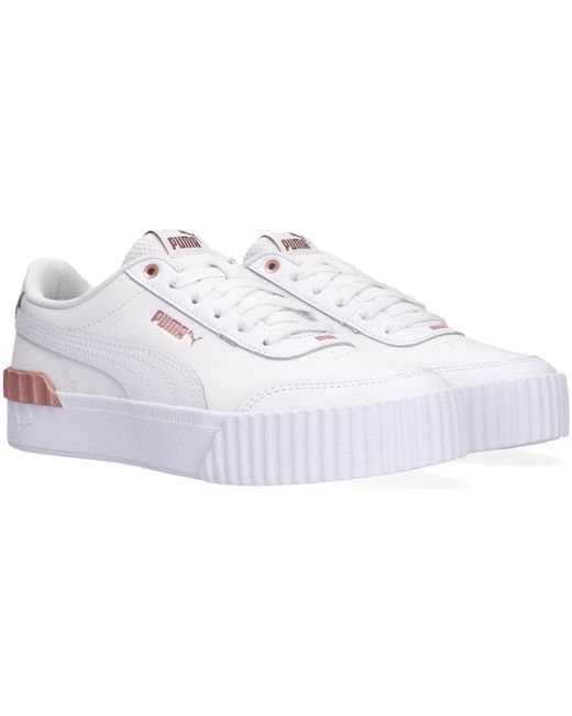 Witte PUMA Lage sneakers CARINA LIFT METALLIC POP WNS | Omoda