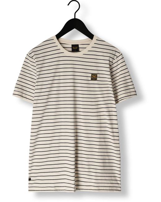 PME LEGEND T-shirt Short Sleeve R-neck Yd Melange Striped Jersey Nicht-gerade in Gray für Herren