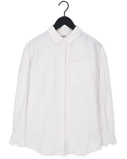 Simplee White Bluse Woven Blouse Eloise Es Damen