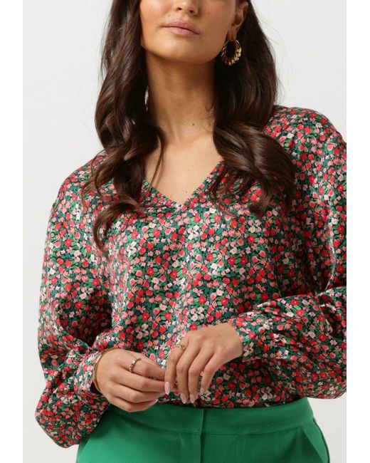 Another Label Gray Bluse Filou Flower Top L/S Damen