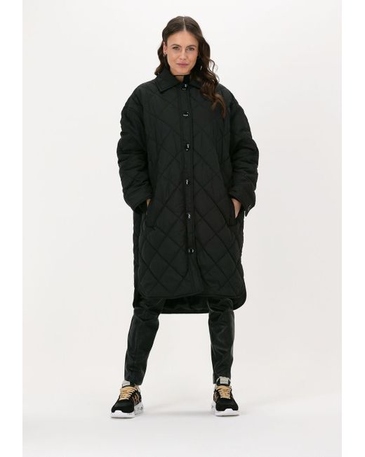 Stand Studio Black Wattierte Jack Ronja Quilt Jacket Damen
