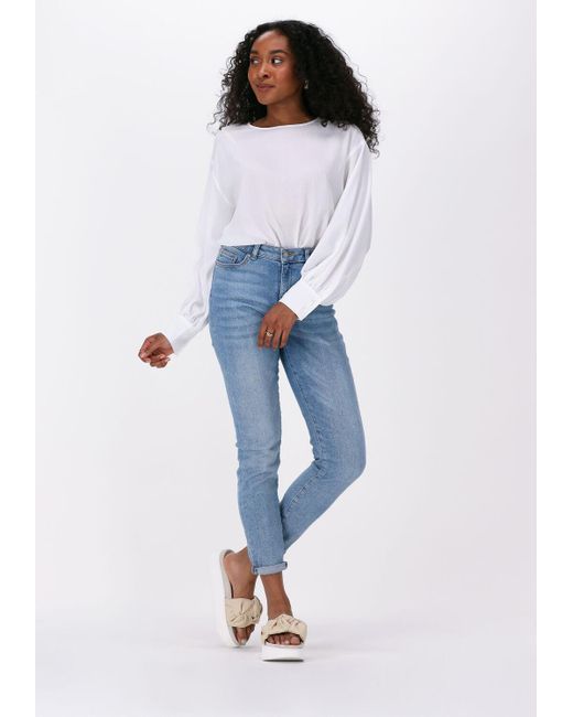 Just Female White Bluse Helpful Blouse