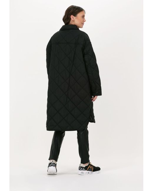 Stand Studio Black Wattierte Jack Ronja Quilt Jacket Damen