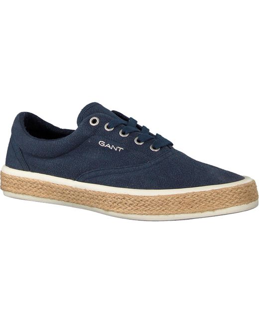 GANT Canvas Instappers Fresno in het Blauw voor heren - Lyst
