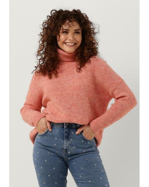 Ydence Pink Rollkragenpullover Knitted Sweater Kiki