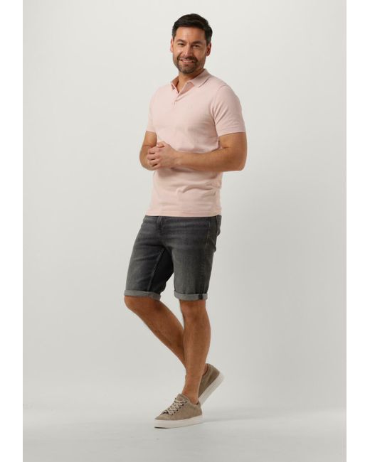 Dstrezzed Hell- Polo-Shirt Polo S/S Cotton Knit Herren in Pink für Herren