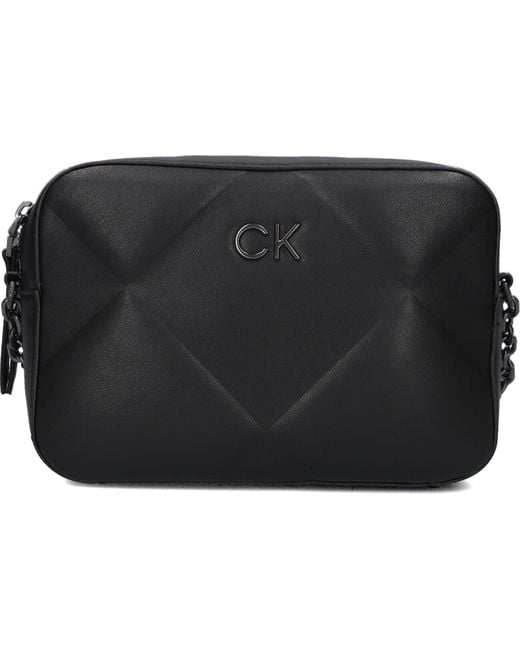 Calvin Klein Black Umhängetasche Re-Lock Quilt Camera Bag Damen
