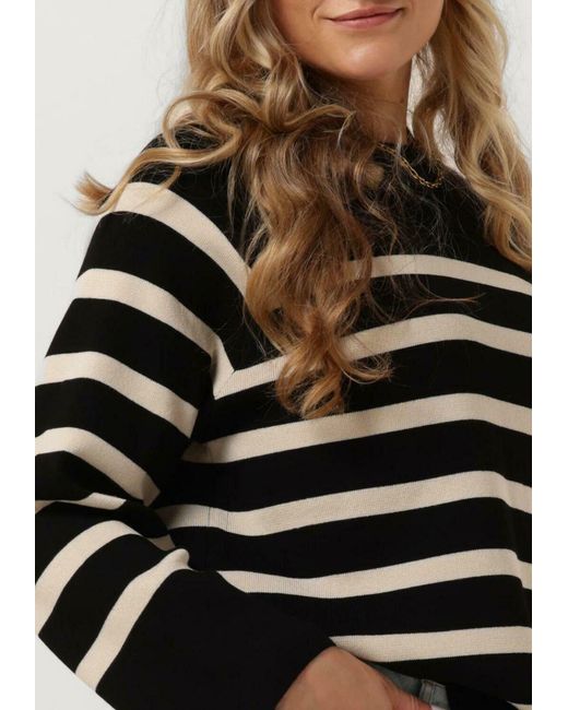 Object Black Pullover Objester Ls Knit Top Noos Damen