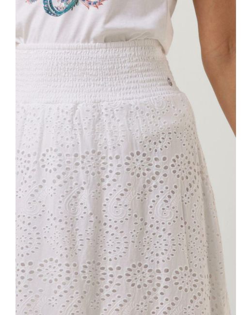 Guess White Maxirock Sangallo Rafa Long Skirt