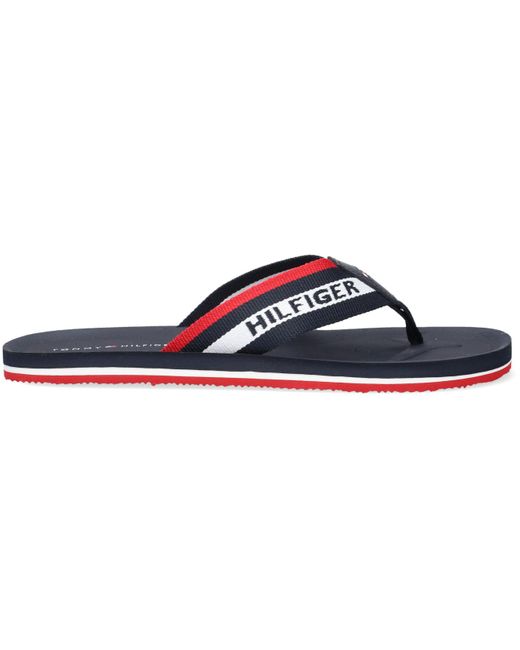 Blauwe TOMMY HILFIGER Teenslippers SPORTY MOLDED HILFIGER | Omoda