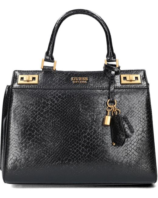Katey Luxury Satchel Sac À Main Guess en coloris Noir Lyst